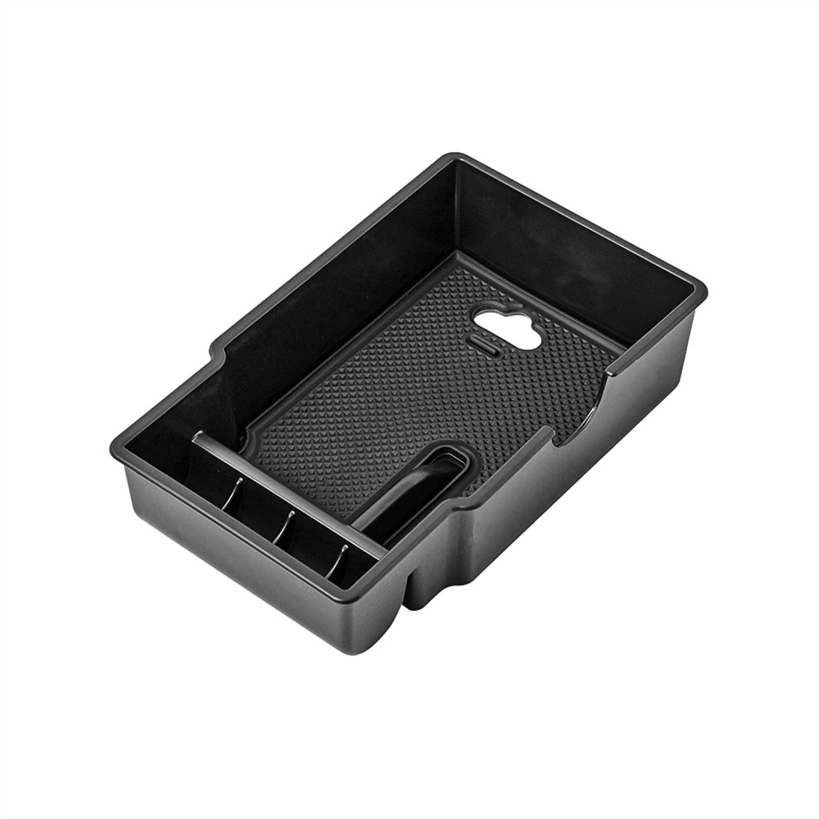 VBNYBA Auto-Mittelkonsolenablage, Kompatibel Mit Jeep Für Renegade 2014 2015 2016 2017 2018 2019 2020 2021 2022 2023 Zubehör-Verstaubox Auto Center Console Tray(Black) von VBNYBA