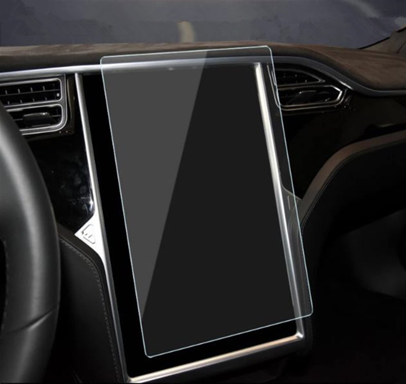 VBNYBA Autoinnenausstattung Kompatibel Mit Tesla Für Model S Zentralsteuerung Navigation Touchscreen GPS Displayschutzfolie 17 Zoll Armaturenbrett Schutzfolie(GPS) von VBNYBA