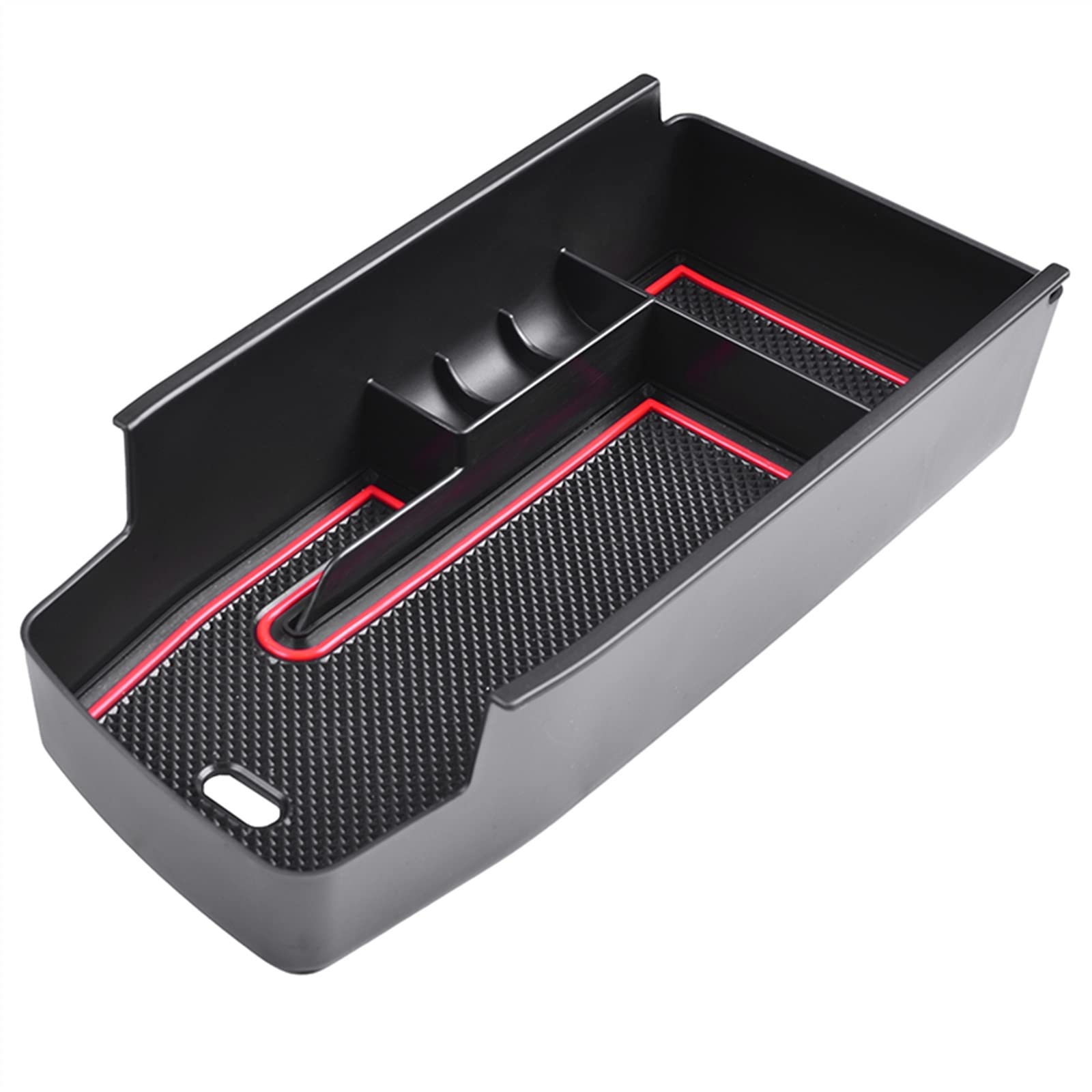 VBNYBA Car Center Console Tray Organizer Box Kompatibel Mit Chevy Für Bolt EUV Für Bolt EV 2022 2023 Innenzubehör Insert Organizer Auto Center Console Tray(Red) von VBNYBA