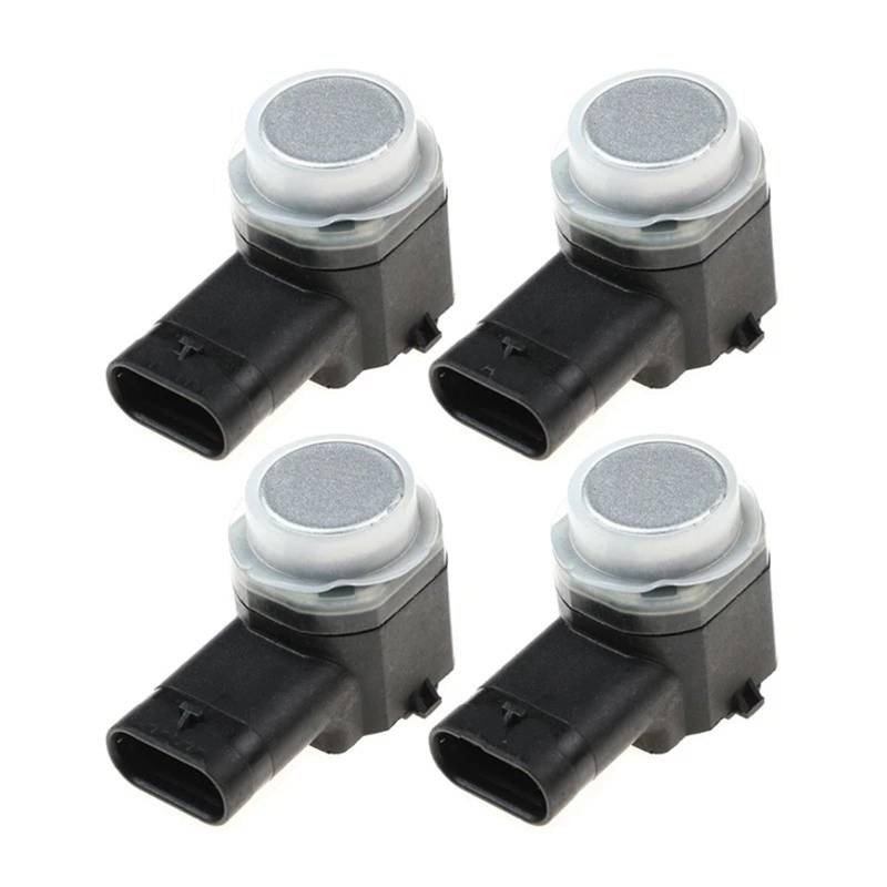 VBNYBA Kompatibel Mit Ford Auto-Einparkhilfe Objektsensorpdc Parksensor Parkradar Einparkhilfe Cj5t15k859aaw Parksensor PDC(Silver,4pcs) von VBNYBA