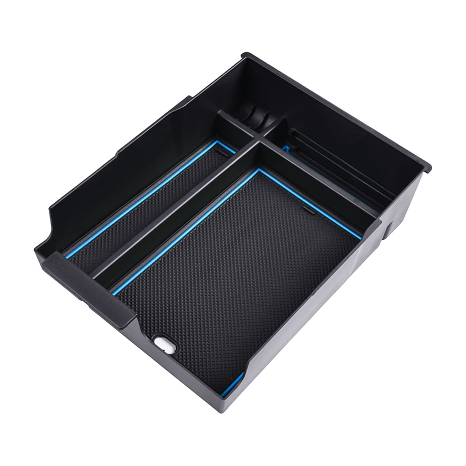 VBNYBA Kompatibel Mit Hyundai Für Palisade 2023 Auto-Armlehnen-Konsolen-Organizer-Fach Zubehör Sekundäre Aufbewahrungsbox Center Car Armrest Box Auto Center Console Tray(Blue) von VBNYBA