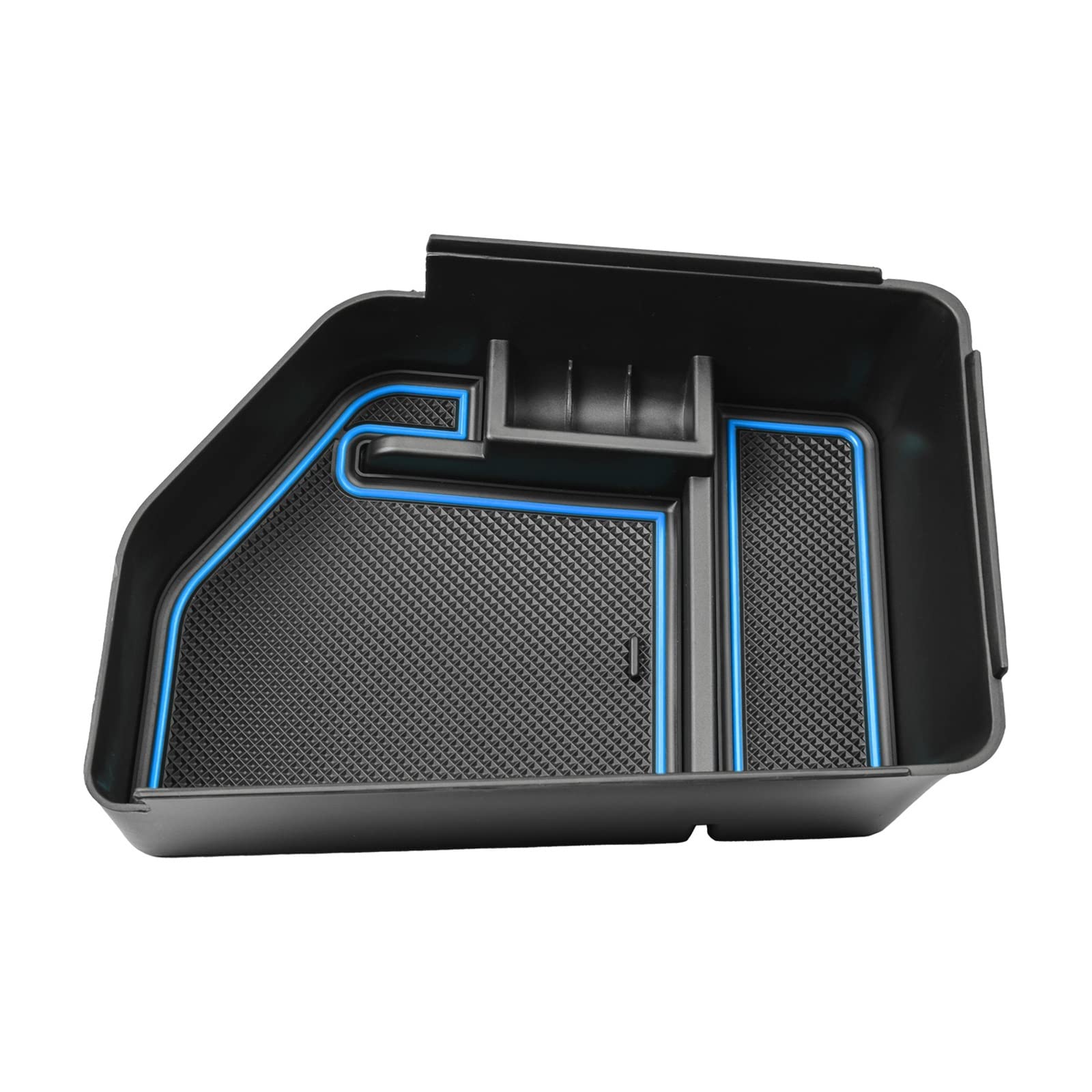 VBNYBA Kompatibel Mit K&ia Für EV6 2022 2023 Mittelkonsolen-Organizer-Fach Armlehnen-Aufbewahrungsbox Innenausstattung Mit Münzhalter-Halterungsfach Auto Center Console Tray(Blue) von VBNYBA