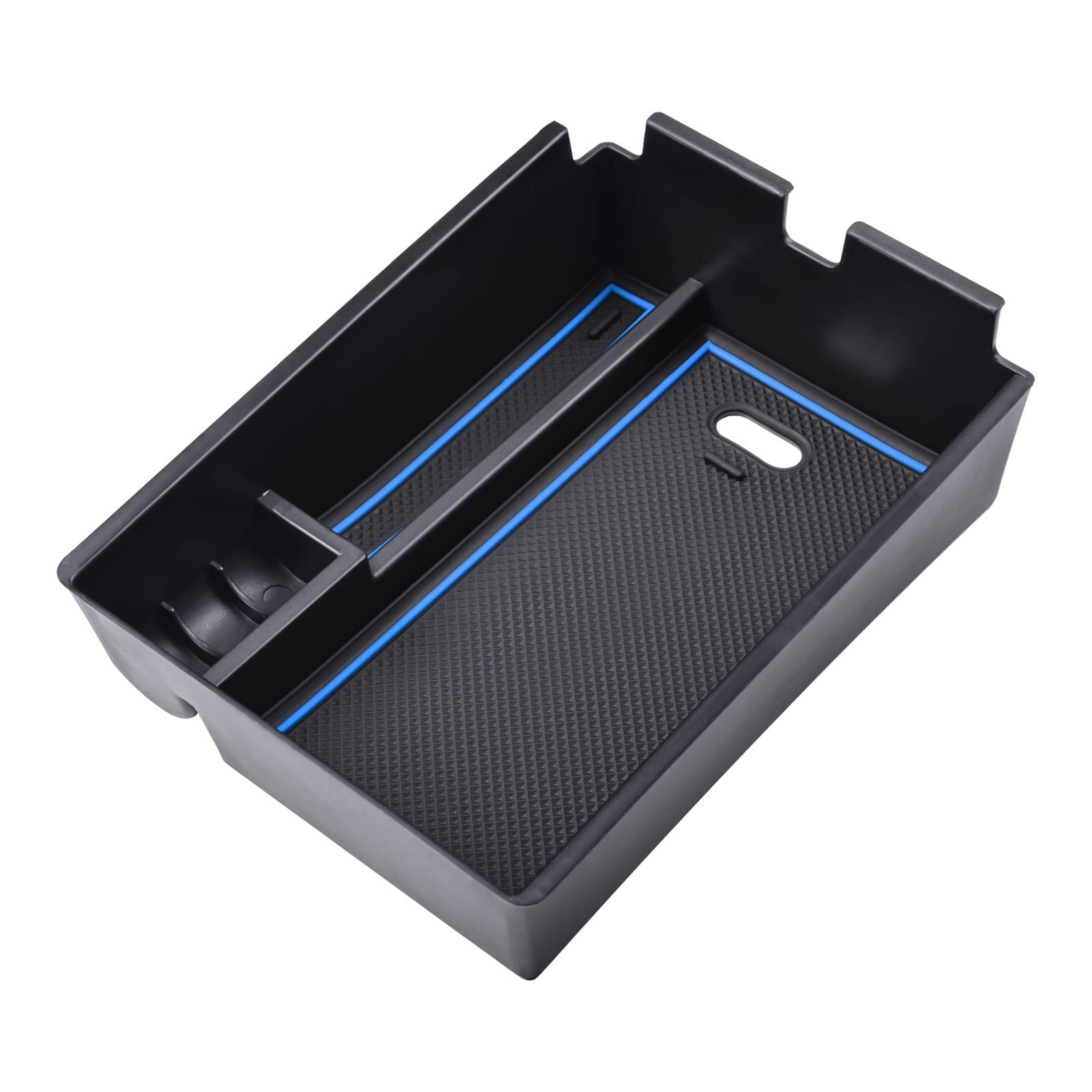 VBNYBA Kompatibel Mit K&ia Für Sportage NQ5 2023 Auto-Mittelkonsolen-Organizer-Fach Armlehnen-Aufbewahrungsbox Sekundäreinsatz-Fach Münzbehälter Auto Center Console Tray(Blue) von VBNYBA