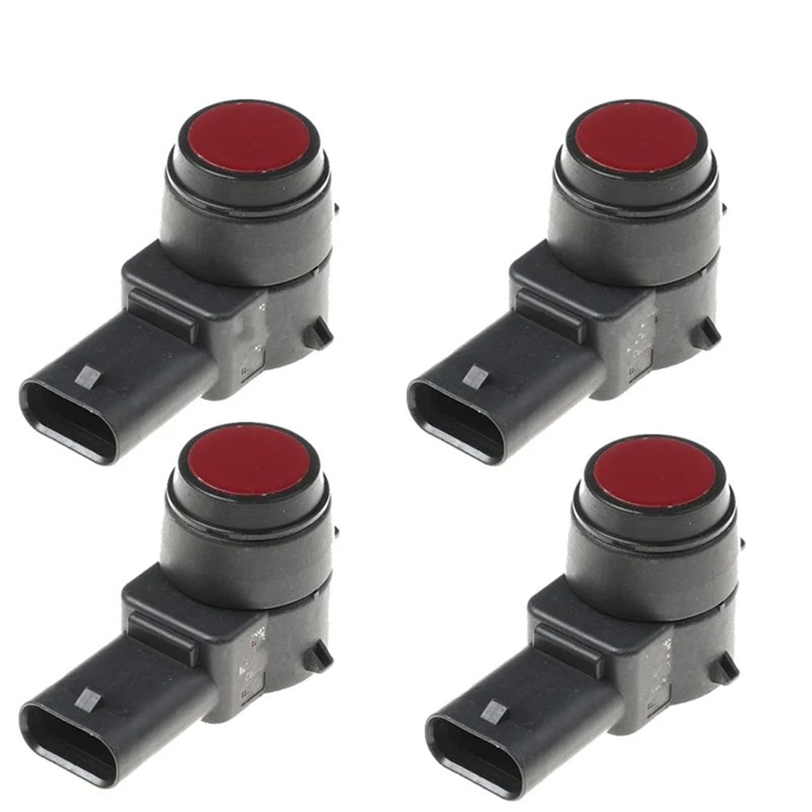 VBNYBA Kompatibel Mit Seat Für Altea 5p1 Für Toledo III 5p2 Für Leon 1p1 2005 2006 2007 2008 Auto Pdc Einparkhilfe Objekt Sensor 7l5919275 Parksensor PDC(Red,4pcs) von VBNYBA