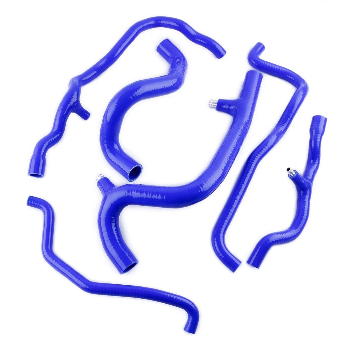 VBNYBA Kühlerschlauch-Set Kompatibel Mit Clio Für Phase 2 172 182 RS 2.0 F4R 1999 2000 2001 2002 2003 2004 2005 2006 Silikon-Kühlerkühlmittelschlauch-Kit(Blue) von VBNYBA