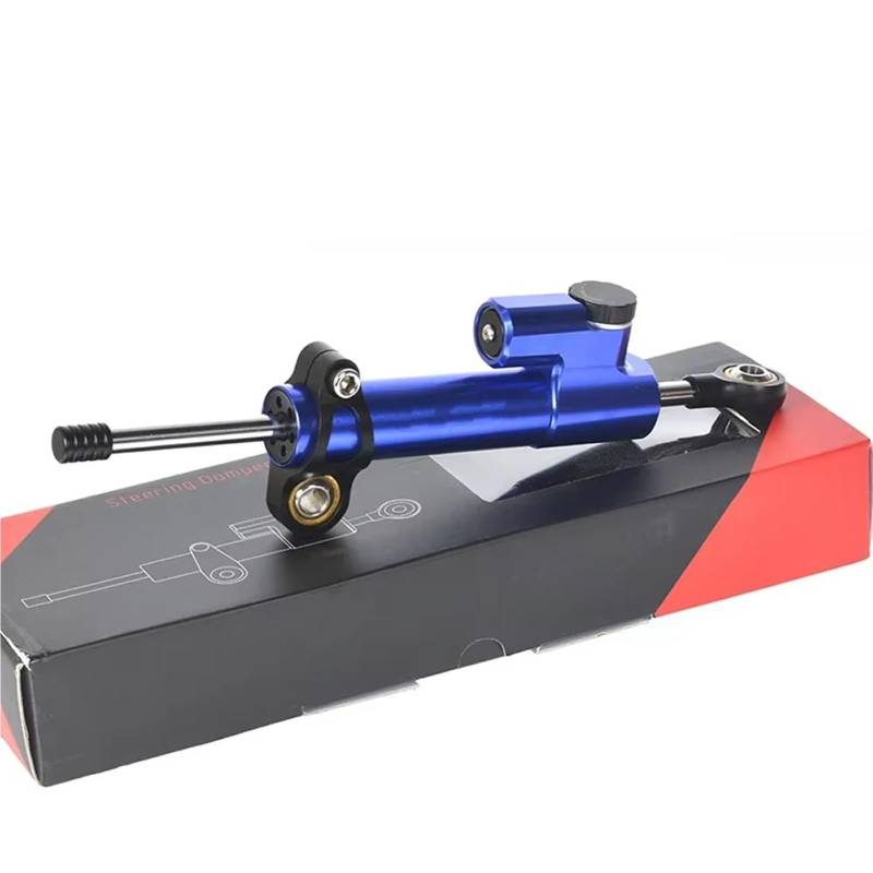 VBNYBA Motorrad Dämpfer Stabilisator Kompatibel Mit CB650F Für CB750F Motorrad-Lenkungsdämpfer Moto-Lenkungsdämpfer Stoßdämpfer Motorrad-Absorber-Stabilisator Zubehör(Blue) von VBNYBA