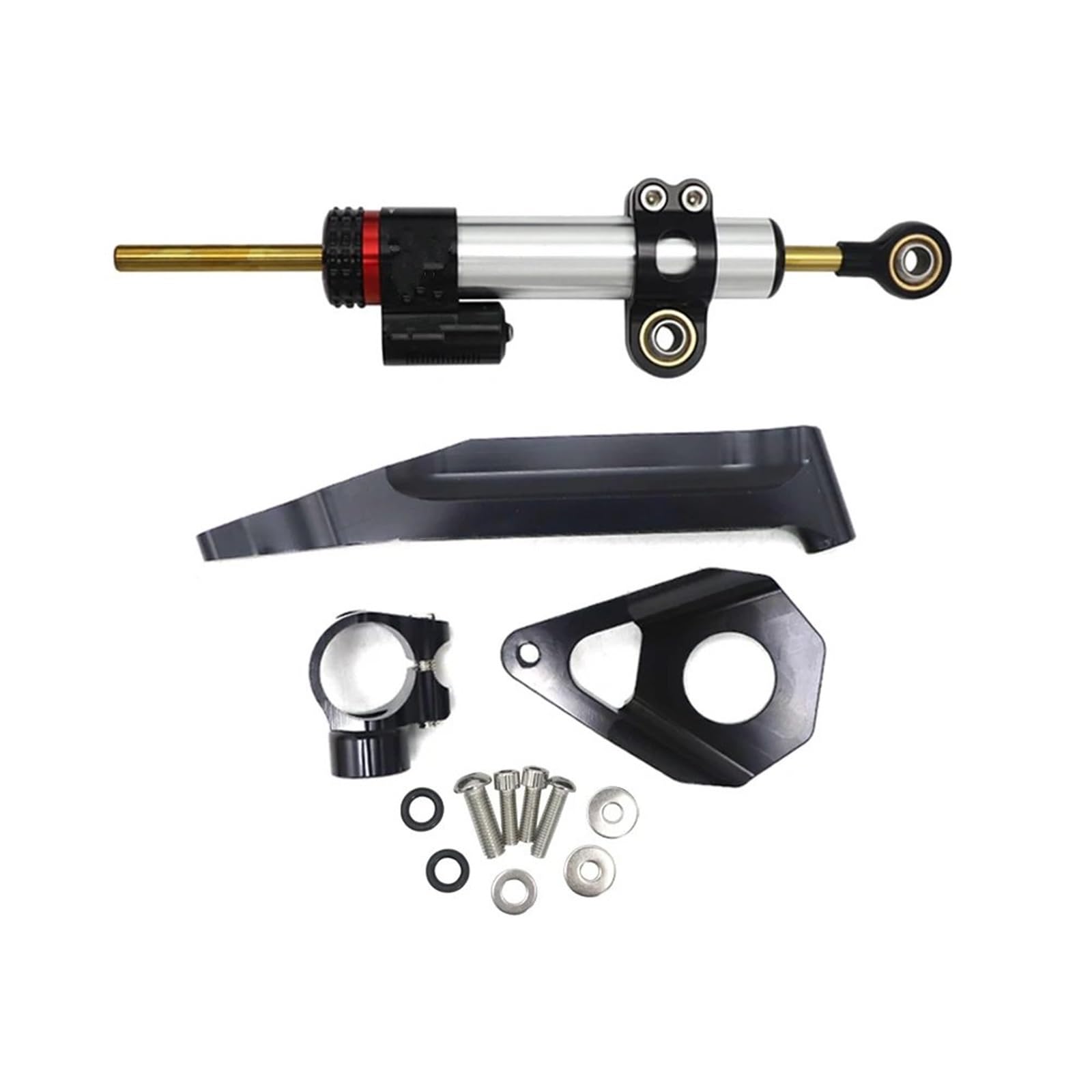 VBNYBA Motorrad Dämpfer Stabilisator Kompatibel Mit CBR600RR 2005-2006 Motorradstabilisator-Lenkungsdämpferhalterungssatz Dämpferunterstützungssatz Moto-Lenkungsdämpferstoßdämpfer(D) von VBNYBA