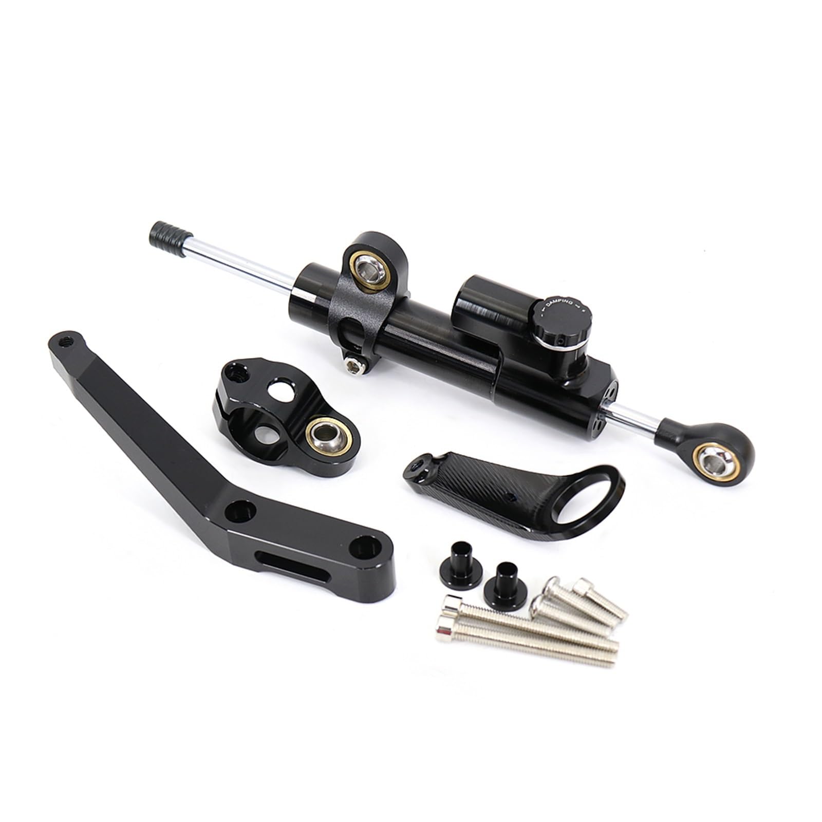 VBNYBA Motorrad Dämpfer Stabilisator Kompatibel Mit CBR929RR 2000-2001 Motorrad-Lenkungsdämpfer Motorrad-Lenkungsdämpfer Stoßdämpfer Motorrad-Absorberstabilisator(Black,B) von VBNYBA