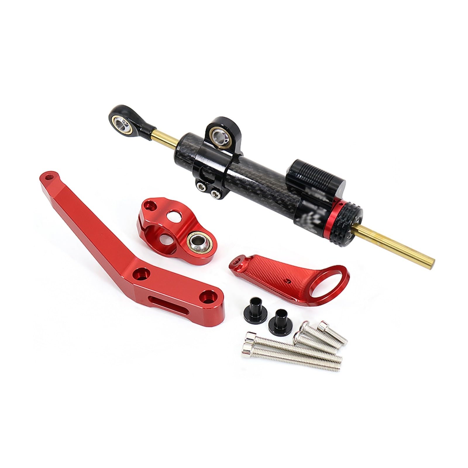 VBNYBA Motorrad Dämpfer Stabilisator Kompatibel Mit CBR929RR 2000-2001 Motorrad-Lenkungsdämpfer Motorrad-Lenkungsdämpfer Stoßdämpfer Motorrad-Absorberstabilisator(Red,C) von VBNYBA