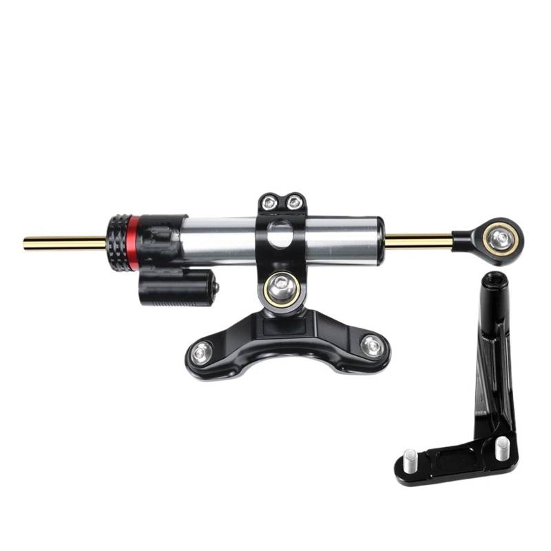 VBNYBA Motorrad Dämpfer Stabilisator Kompatibel Mit Für Ninja Für ZX6R 2013-2023 Motorrad-Lenkstabilisator-Kit Zubehör Dämpferhalterung Stabilisator(C) von VBNYBA