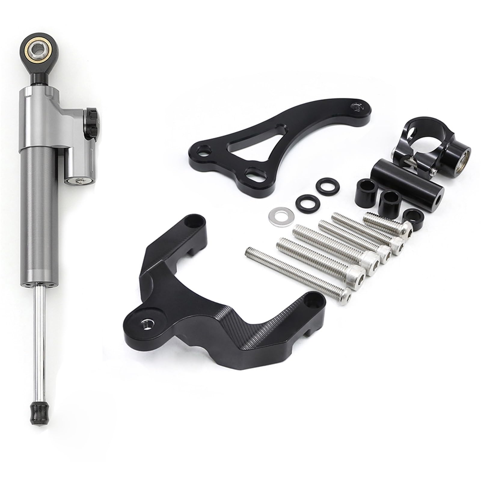 VBNYBA Motorrad Dämpfer Stabilisator Kompatibel Mit Suzuki Für GSR750 2011-2015 Motorrad-Lenkungsdämpfer Motorrad-Lenkungsdämpfer Stoßdämpfer Motorrad-Absorber-Stabilisator(Gray) von VBNYBA