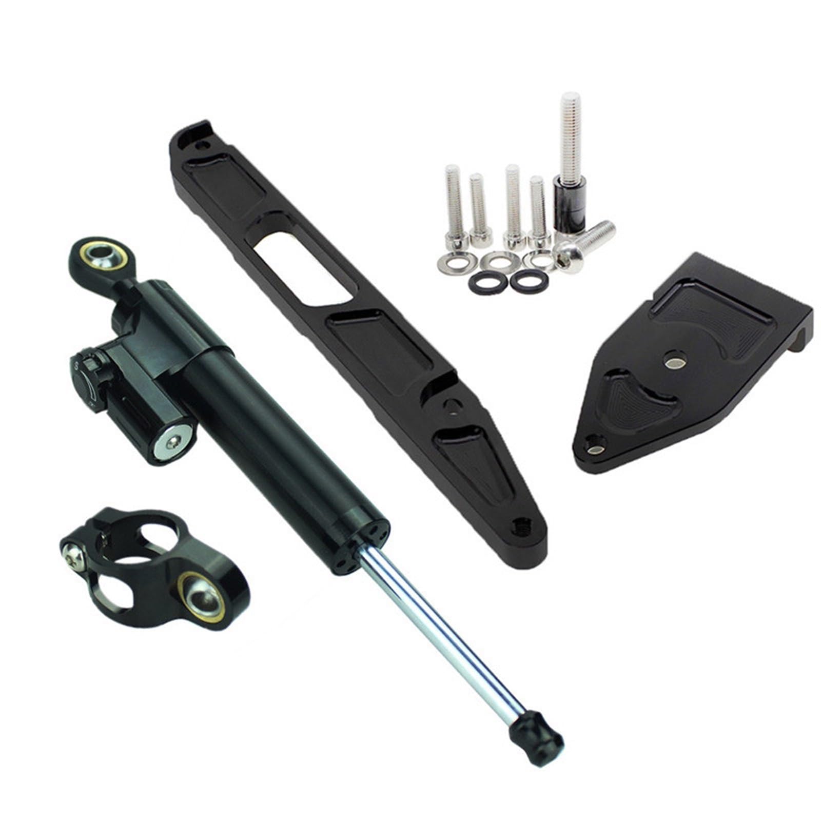 VBNYBA Motorrad Dämpfer Stabilisator Kompatibel Mit Yamaha Für XJR1300 1998-2015 Lenkungsdämpferhalterung Stabilisator Lineardämpfer Montagehalterung Kit Absorber Stabilisator(A) von VBNYBA