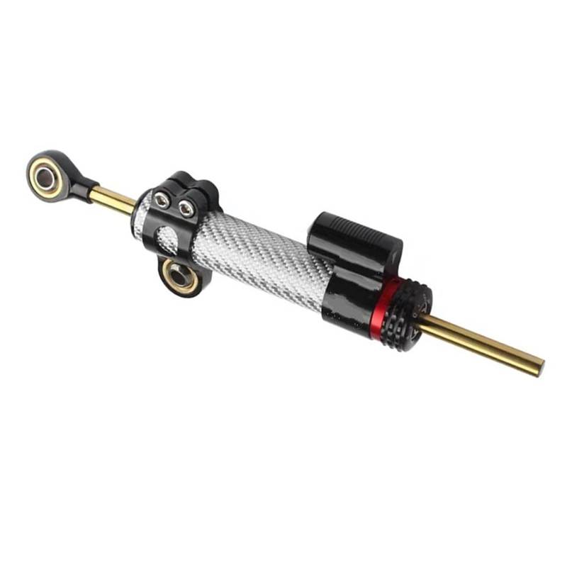 VBNYBA Motorrad Dämpfer Stabilisator Kompatibel Mit Yamaha Für YZF R3 2019 2020 2021 2022 2023 Fiber Carbon Lenkungsdämpfer Stabilisator Motorrad Dämpfer Halterung Unterstützung(A) von VBNYBA