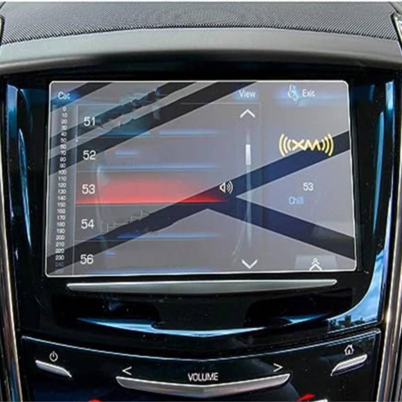 VBNYBA Navigation Schutzfolie Kompatibel Mit Cadillac Für ATS Für SRX 2013–2019 8 Zoll Auto-Displayschutzfolie Auto-LCD-GPS-Navigation Gehärtetes Glas Displayschutzfolie von VBNYBA