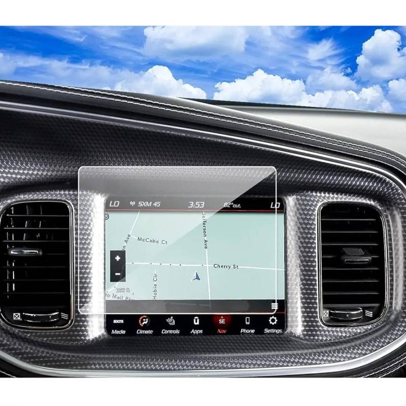 VBNYBA Navigation Schutzfolie Kompatibel Mit Dodge Für Charger 2011-2023 8,4 Zoll Auto-Displayschutzfolie Auto-LCD-GPS-Navigation Displayschutzfolie Aus Gehärtetem Glas von VBNYBA