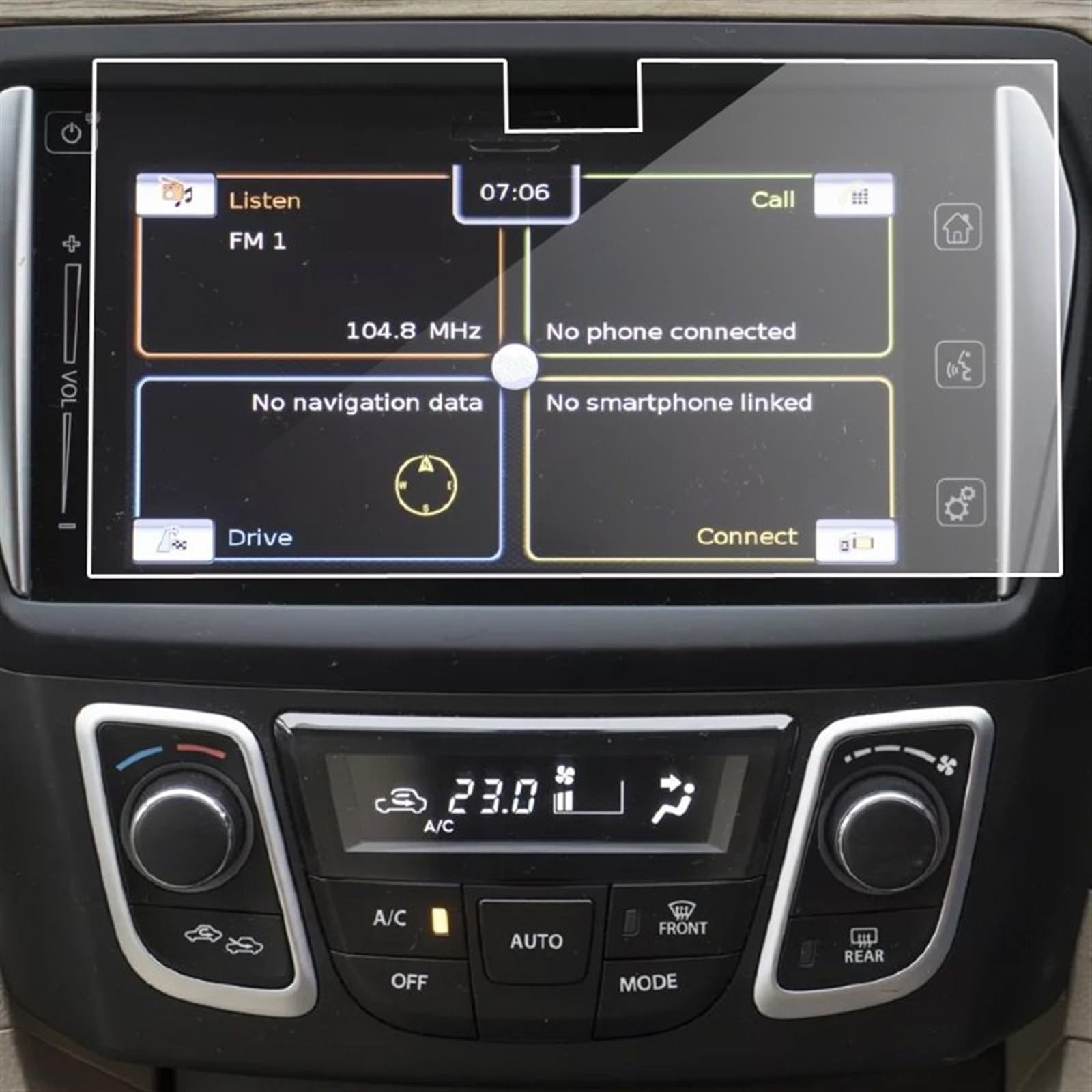 VBNYBA Navigation Schutzfolie Kompatibel Mit Maruti Für Suzuki Für Ciaz 2019 2020, Autoradio, GPS, Autobildschirm, Gehärtetes Glas, Schutzfolie, Auto-GPS-Navigationsfolie von VBNYBA