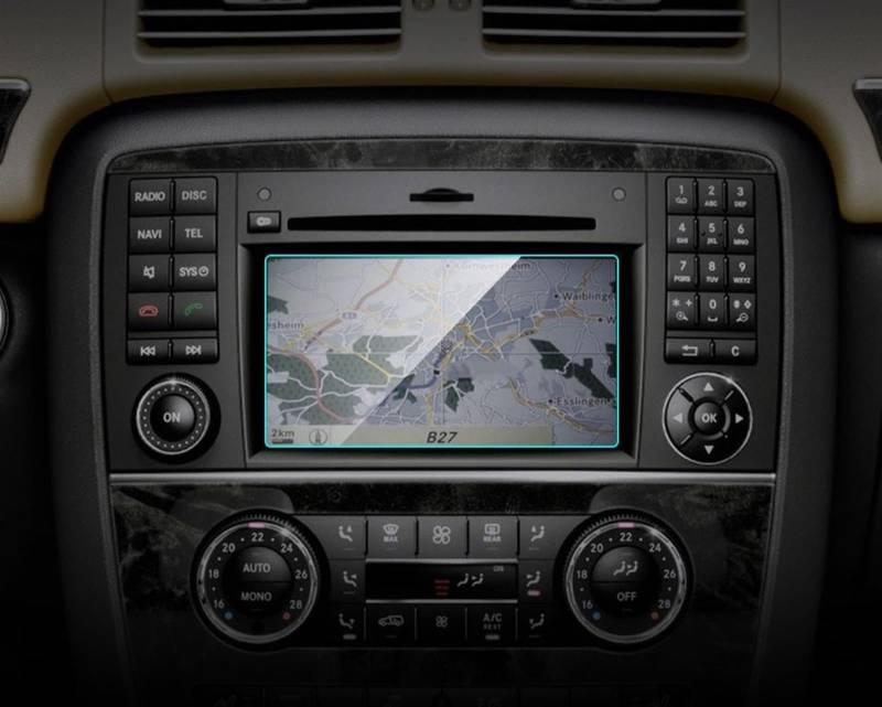 VBNYBA Navigation Schutzfolie Kompatibel Mit Mercedes Für Benz Für W463 W251 V251 W222 V222 X164 W164 GRS GL ML Class Auto GPS Navigation Displayschutzfolie(3) von VBNYBA