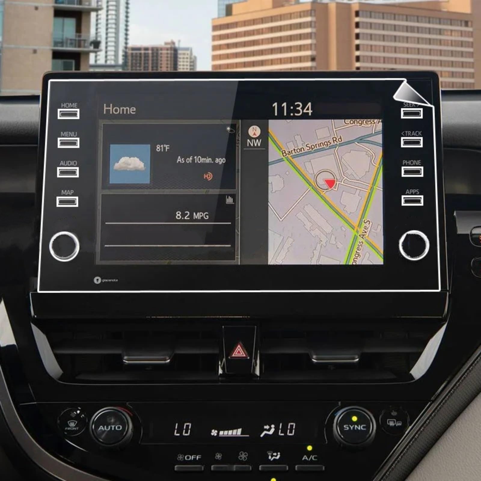 VBNYBA Navigation Schutzfolie Kompatibel Mit Toyota Für Camry 2021 2022 9-Zoll-Auto-GPS-Schutzfolie PET-Displayschutzfolie Auto-GPS-Display Auto-Innenausstattung von VBNYBA