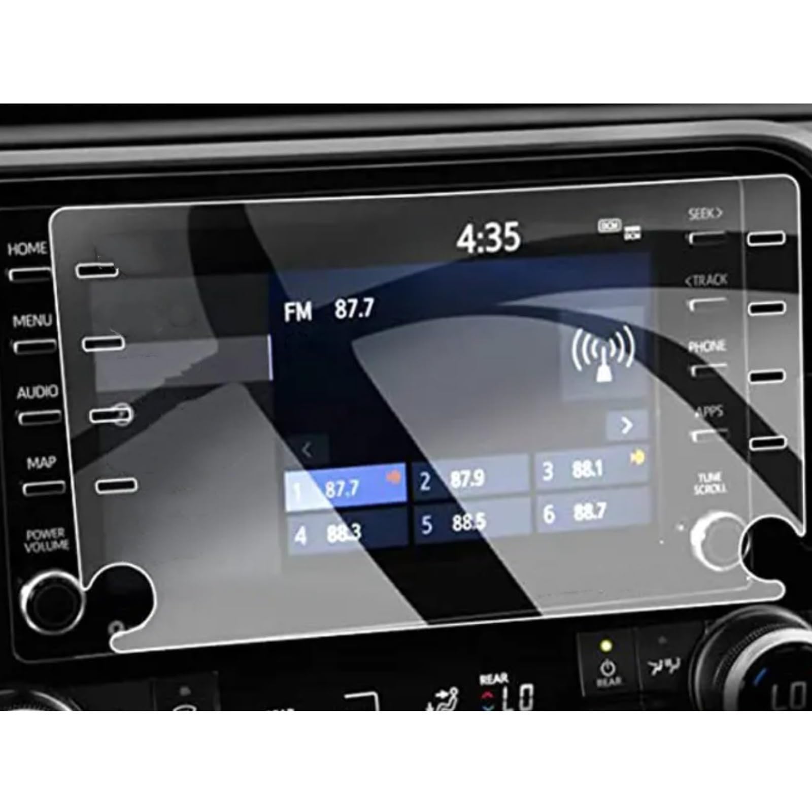 VBNYBA Navigation Schutzfolie Kompatibel Mit Toyota Für Highlander 2020 2021 2022 8-Zoll-Autonavigationsschutz Auto GPS LCD-Mittelbildschirm Schutzfolie Aus Gehärtetem Glas von VBNYBA