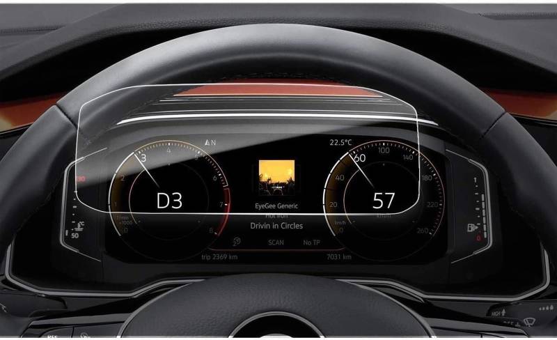 VBNYBA Navigation Schutzfolie Kompatibel Mit VW Für Arteon 2021 9,2 Zoll, Auto-Infotainment, GPS-Navigation, Gehärtetes Glas, Schutzfolie, Auto-Displayschutz, Auto-Innenraum(Dashboard 1 PCS) von VBNYBA