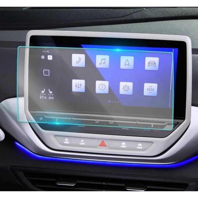 VBNYBA Navigation Schutzfolie Kompatibel Mit VW Für ID.4 2020 2021 Autonavigationsschutzfolie Auto-LCD-Bildschirm Schutzfolie Aus Gehärtetem Glas von VBNYBA