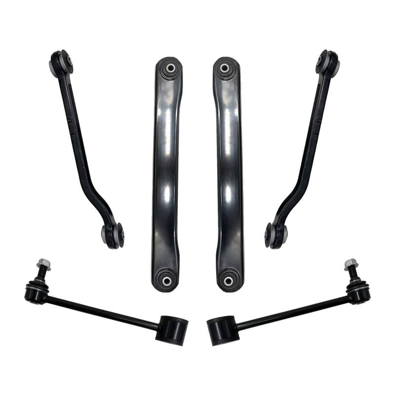 VBNYBA Querlenker Satz Kompatibel Mit Chevrolet Für Suburban 1500 2000–2012 Für Tahoe 2000–2014 6-teiliges Auto-Hinterquerlenker-Stabilisator-Link-Spurstangen-Set K641916 K641866 K6700 von VBNYBA