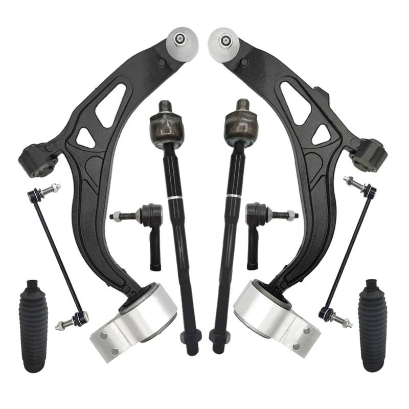 VBNYBA Querlenker Satz Kompatibel Mit Ford Für Explorer 2011 2012 2013 2014 2015 2016 2017 2018 2019 10-teiliges Auto-Stabilisator-Link-Spurstangen-Kit Für Den Vorderen Unteren Querlenker von VBNYBA