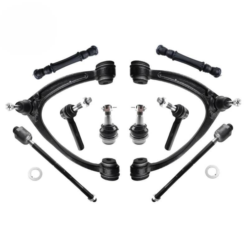 VBNYBA Querlenker Satz Kompatibel Mit GMC Für Sierra 1500 2008–2013 Für Yukon 2007–2014 OEM: K80669 K80670 Auto-Front-Oberlenker-Stabilisator-Verbindungs-Spurstangen-Kit von VBNYBA