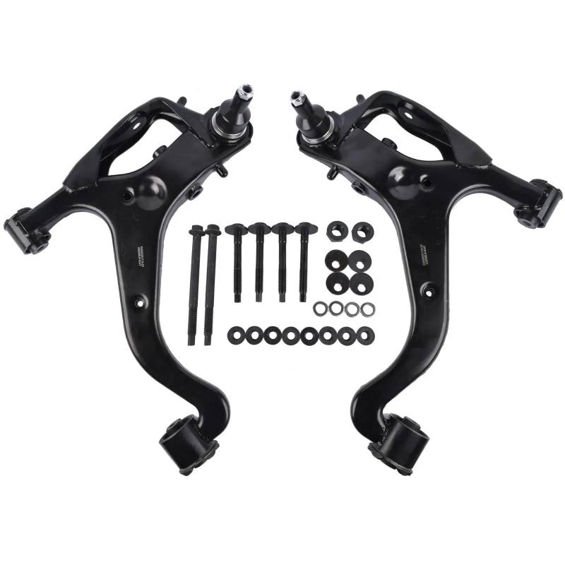 VBNYBA Querlenker Satz Kompatibel Mit Land Für Rover Für LR3 2005 2006 2007 2008 2009 Auto Front Lower Arm Suspension Längslenker Kit LR028249 LR028245 von VBNYBA