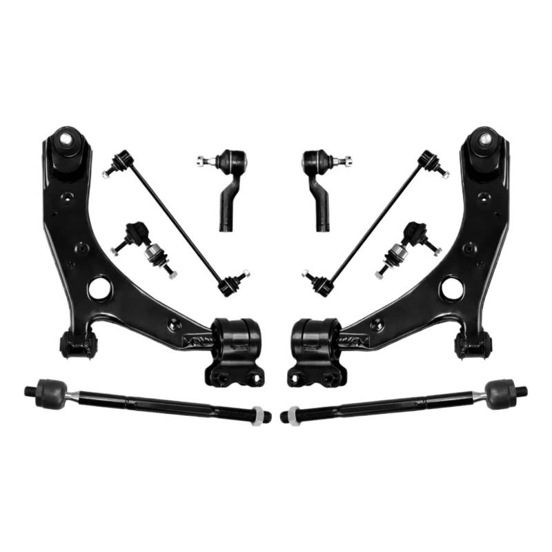 VBNYBA Querlenker Satz Kompatibel Mit Mazda 3 2004–2009, Für Mazda 5 2006–2014, 10 Stück, Vordere Untere Querlenker, Stabilisator-Link-Kits K620040 K620041 K80235 K80867 von VBNYBA