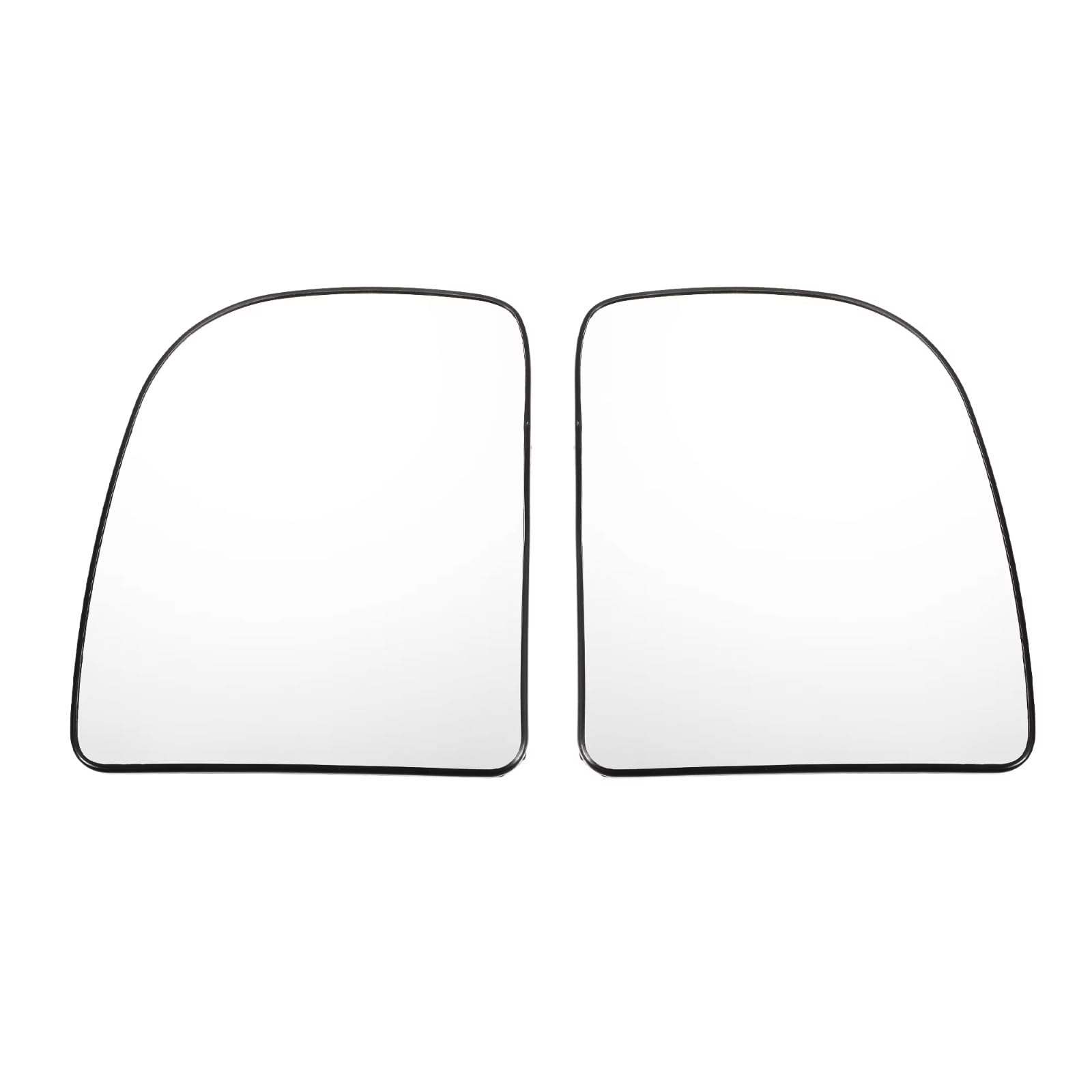 VBNYBA Seitenrückspiegelglas Kompatibel Mit Ford Für E150 E250 E350 E450 2002–2014, Auto Vorne Links Rechts, Beheiztes Rückspiegelglas Mit Trägerplatte, OEM: 4C3Z17K707AC(1 Pair) von VBNYBA