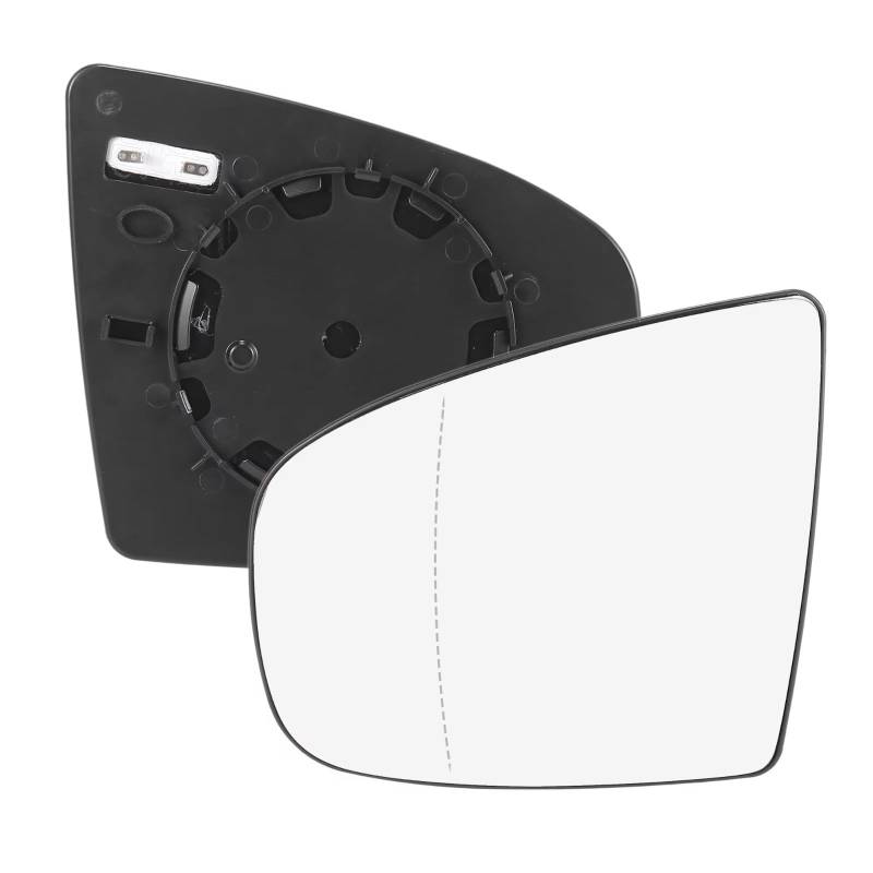 VBNYBA Seitenrückspiegelglas Kompatibel Mit Für X5 2007–2013 Für X6 2008–2014 Auto-Seitenspiegelglas Mit Trägerplatte, Beheiztes Rückspiegelglas 51167298161(Left) von VBNYBA