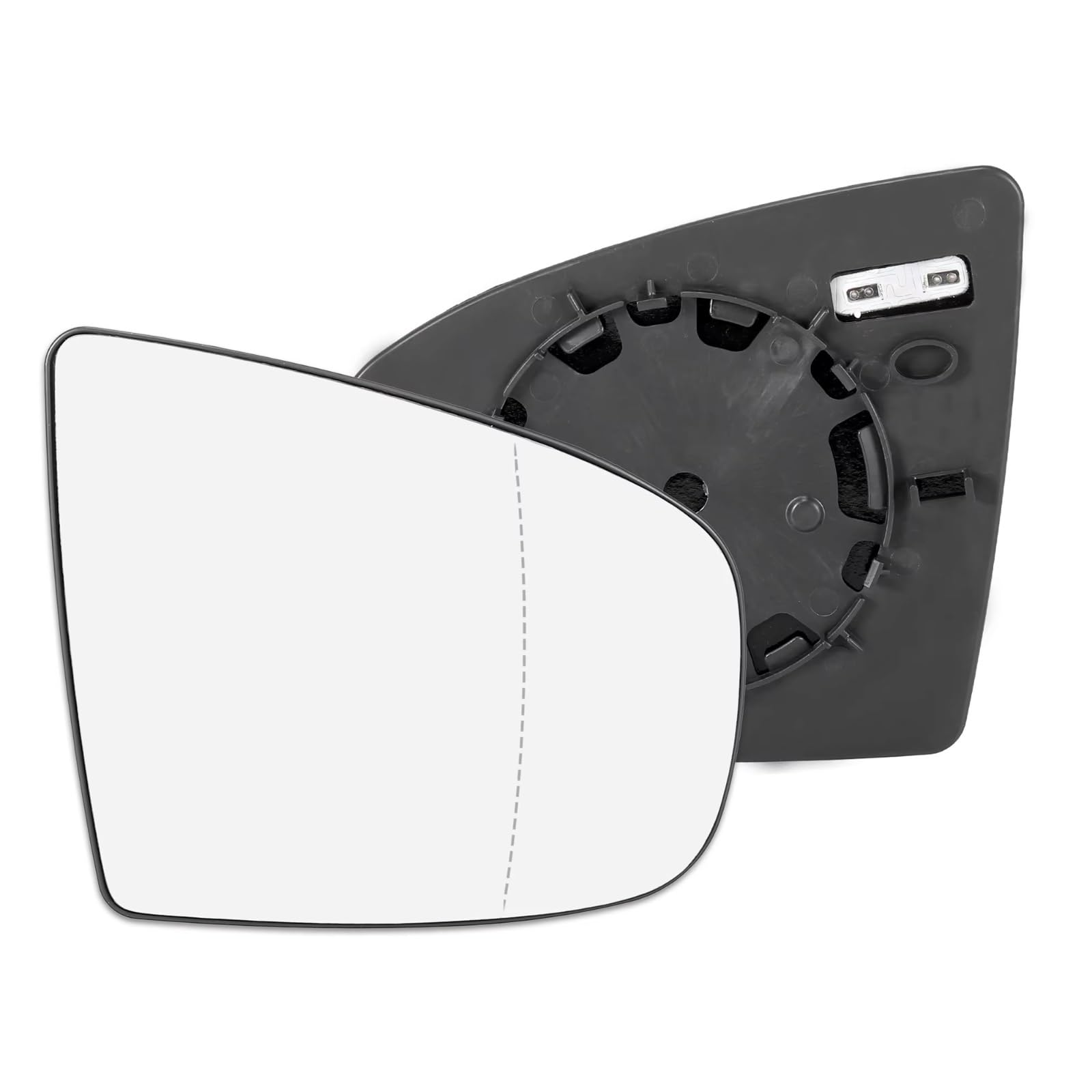 VBNYBA Seitenrückspiegelglas Kompatibel Mit Für X5 2007–2013 Für X6 2008–2014 Auto-Seitenspiegelglas Mit Trägerplatte, Beheiztes Rückspiegelglas 51167298161(Right) von VBNYBA