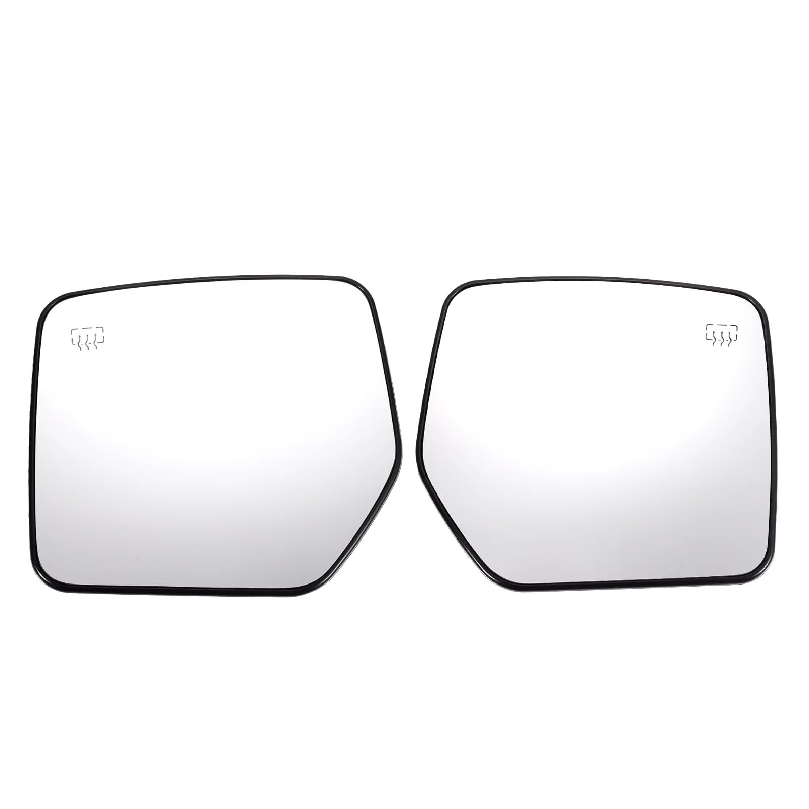 VBNYBA Seitenrückspiegelglas Kompatibel Mit Jeep Für Compass Für Patriot 2007–2017, Auto-Seitenspiegelglas Mit Trägerplatte, Beheiztes Rückspiegelglas 68003715AA(1 Pair) von VBNYBA