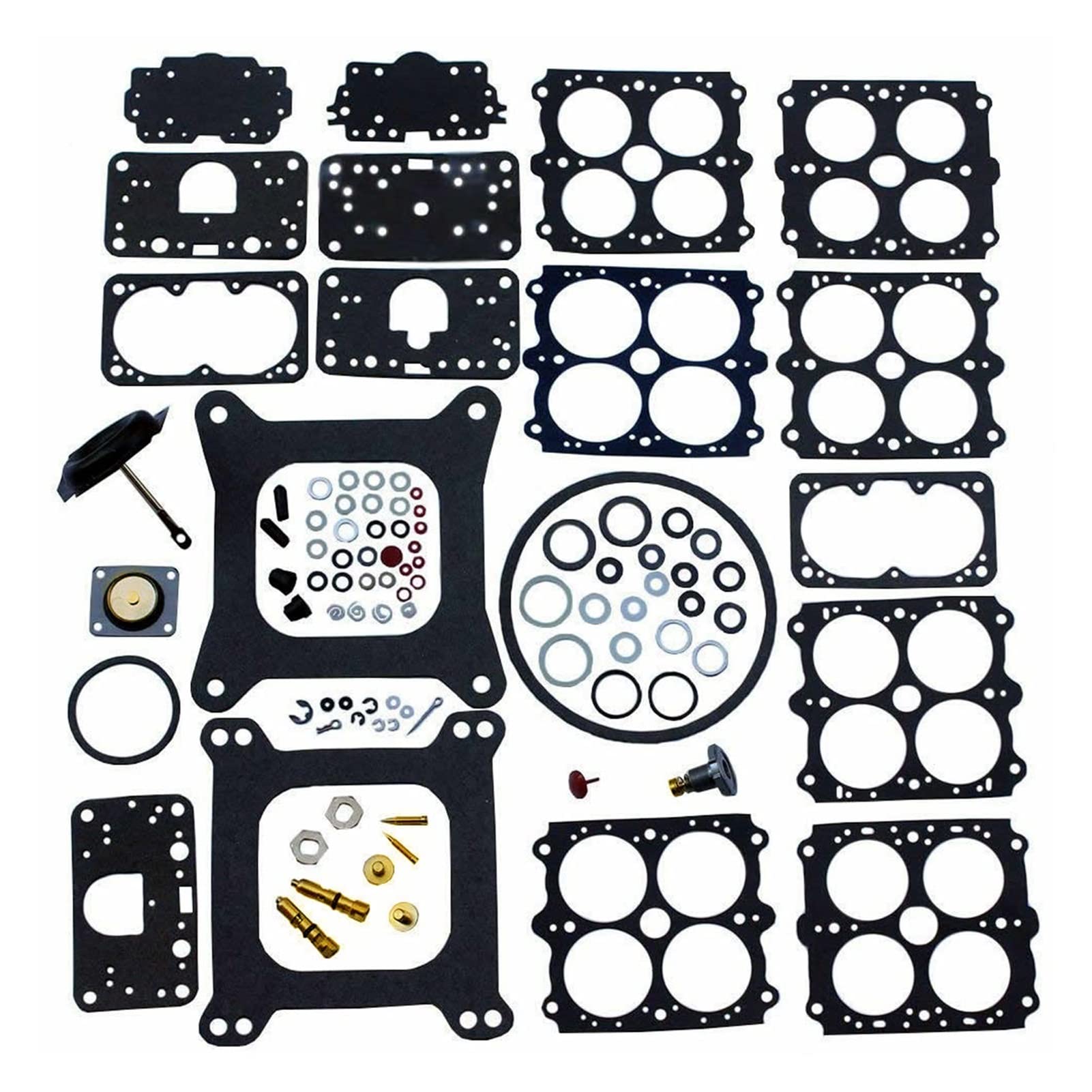 VBPBHFFNMW Vergaser Rebuild Kit 3-200 Fit for Holley 4160 Fit for Vakuum Fit for sekundäre 390 600 750 850 CFM 1850 3310 p/n # 37-119 37-720 37-754 371542 Vergaserteile von VBPBHFFNMW