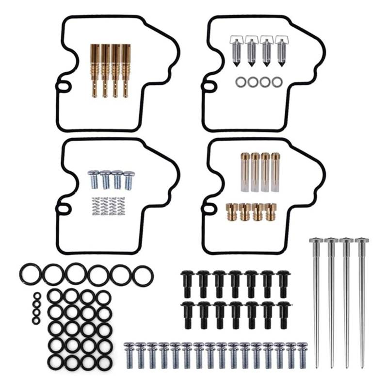 VBPBHFFNMW Vergaser-Reparatur-Repuild-Kit-Dichtungs-Jets passt for Yamaha YZF R6 600 1999 2000 2001 2001 2002 Kohlenhydrat Vergaserteile von VBPBHFFNMW