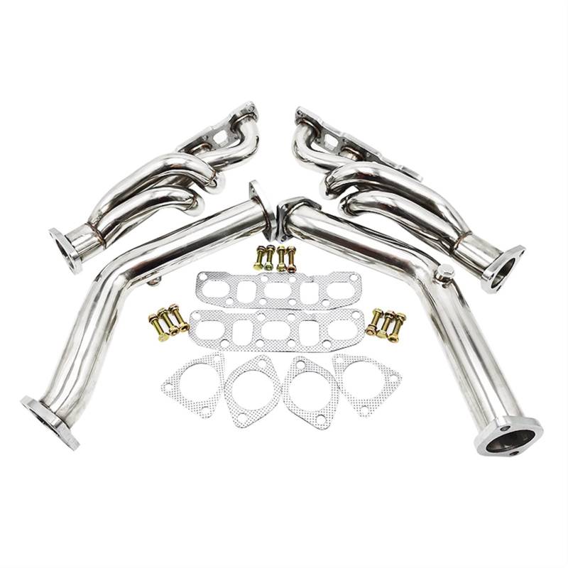 VBPCEFZTLK Edelstahl-Header-Verteiler + Downpipe Auspuff Kompatibel for Nissan 370z for Infiniti G37 kompatibel Ansaugkrümmer von VBPCEFZTLK