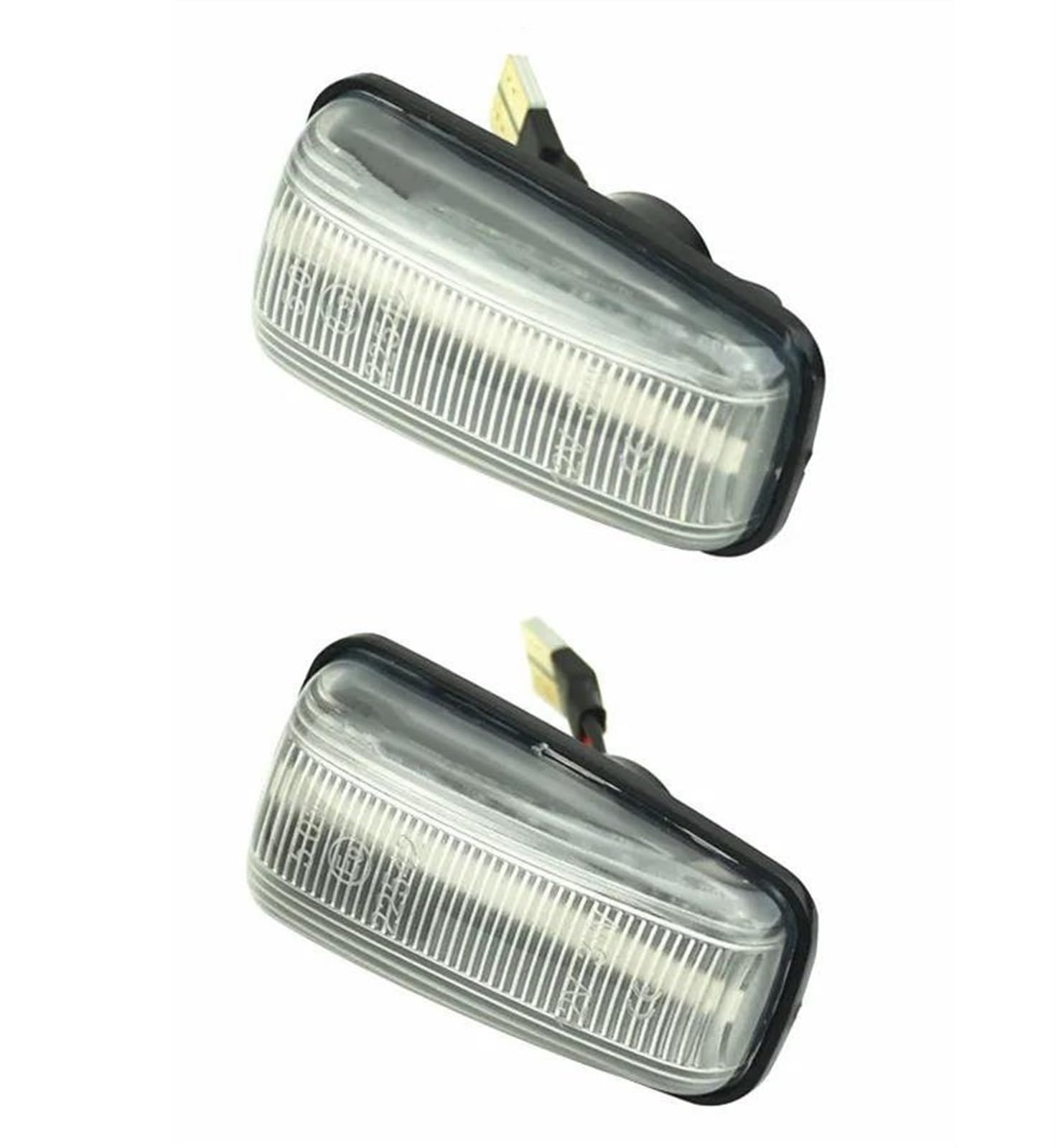 2 x dynamische LED-Seitenblinker für Peugeot für 306 106 406 806 Seitenblinker (Dynamic Crystal) von VBVGMZAS