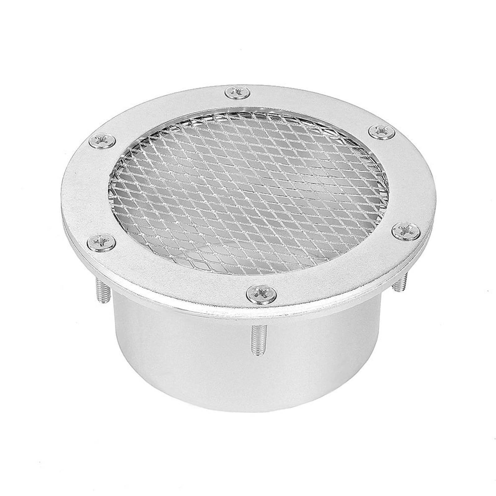 Ansaugschlauch Für Universal 76mm/3" Für Auto Racing Luftkanal Grill Stoßstange Entlüftungseinlass Kaltlufteinlass Abdeckung Kit OFI102 Einlassluftrohrschlauch(Silver) von VBVGMZAS