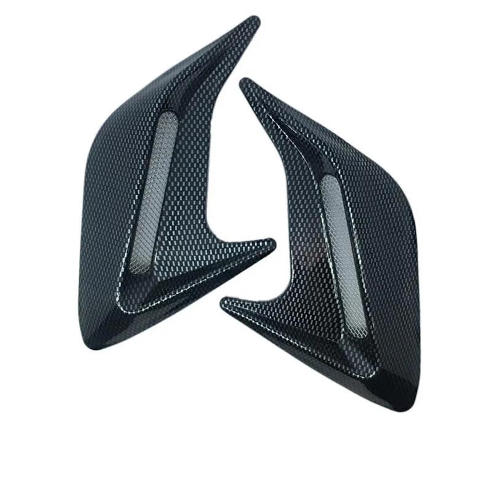 Ansaugschlauch Universal Für Auto Seite Fender Hood Scoop Lufteinlass Abdeckung Für Prado Für Kia Für Rio 4 Für Fit Für Hyundai Für Creta Für Land Für Cruiser Einlassluftrohrschlauch(Style2 Carbon) von VBVGMZAS