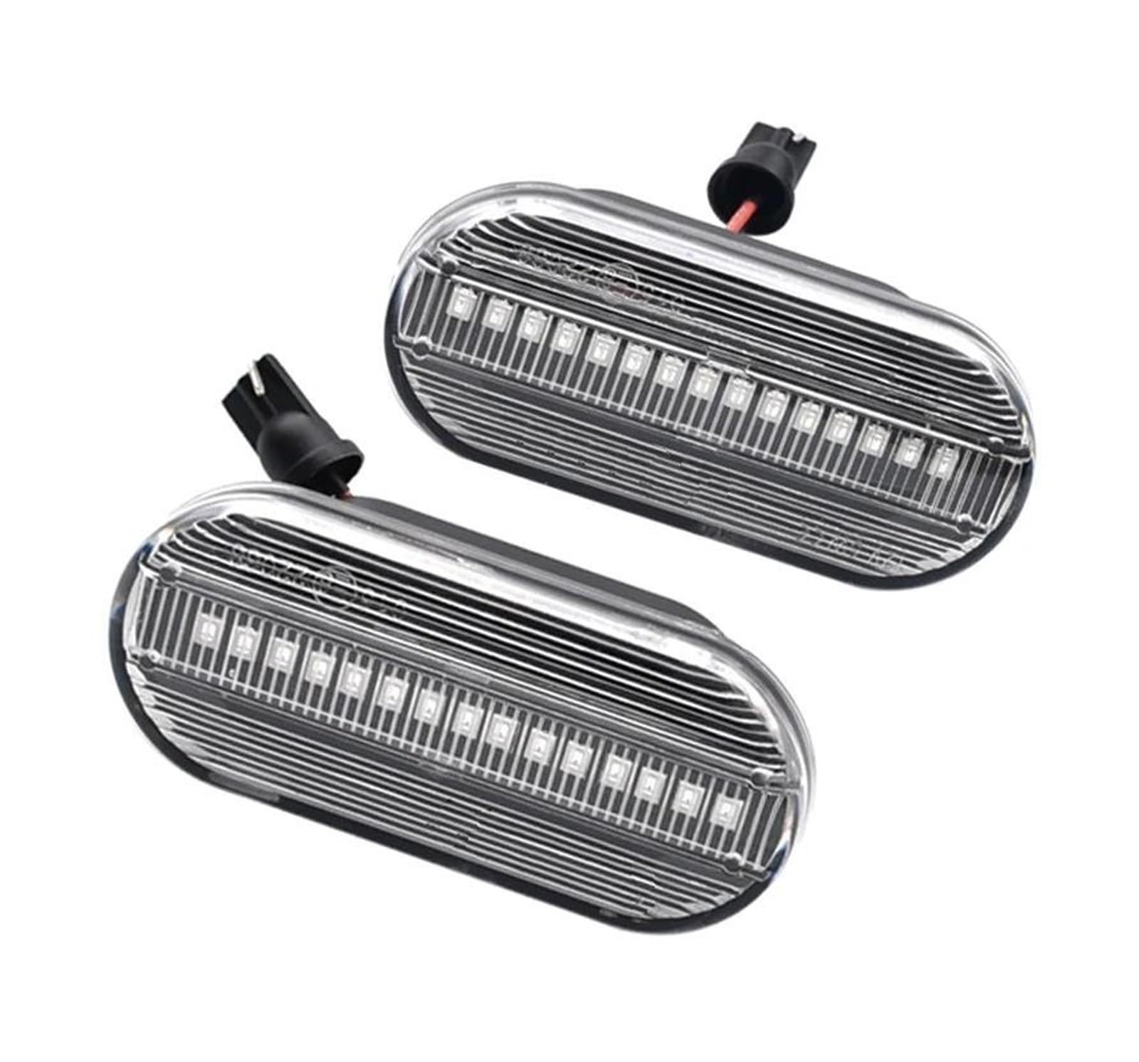 Außenspiegel-Blinker, dynamische LED-Blinker, sequentielle Seitenspiegel-Blinker für Seat Leon, Ibiza Cordoba, Blinker, Seitenspiegel-Blinker (15 LED-Kristalle) von VBVGMZAS