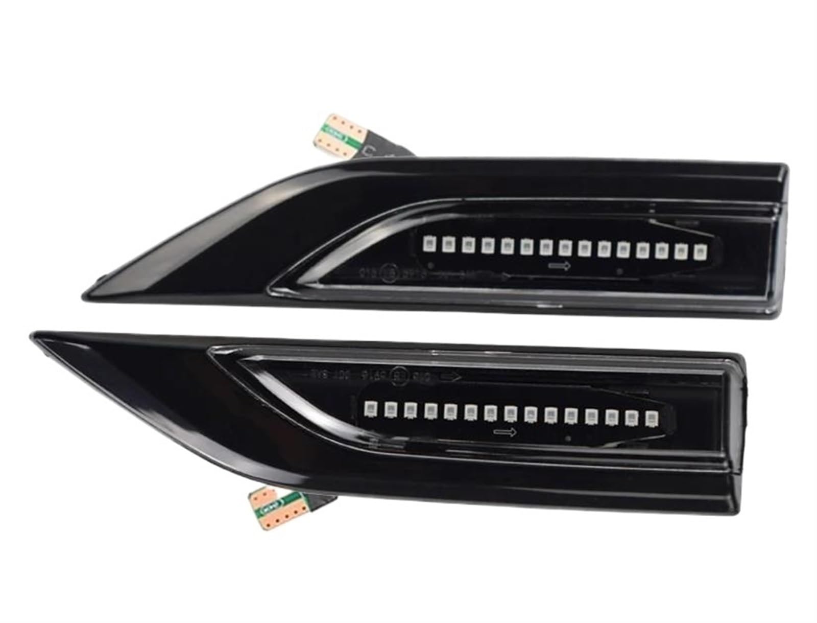 Außenspiegel-Blinker, dynamische LED-Seitenmarkierungs-Blinker, sequentielle Blinker für VW, Transporter, T6, Multivan, Caddy Seitenspiegel-Blinker (2 dynamische Kristalle) von VBVGMZAS