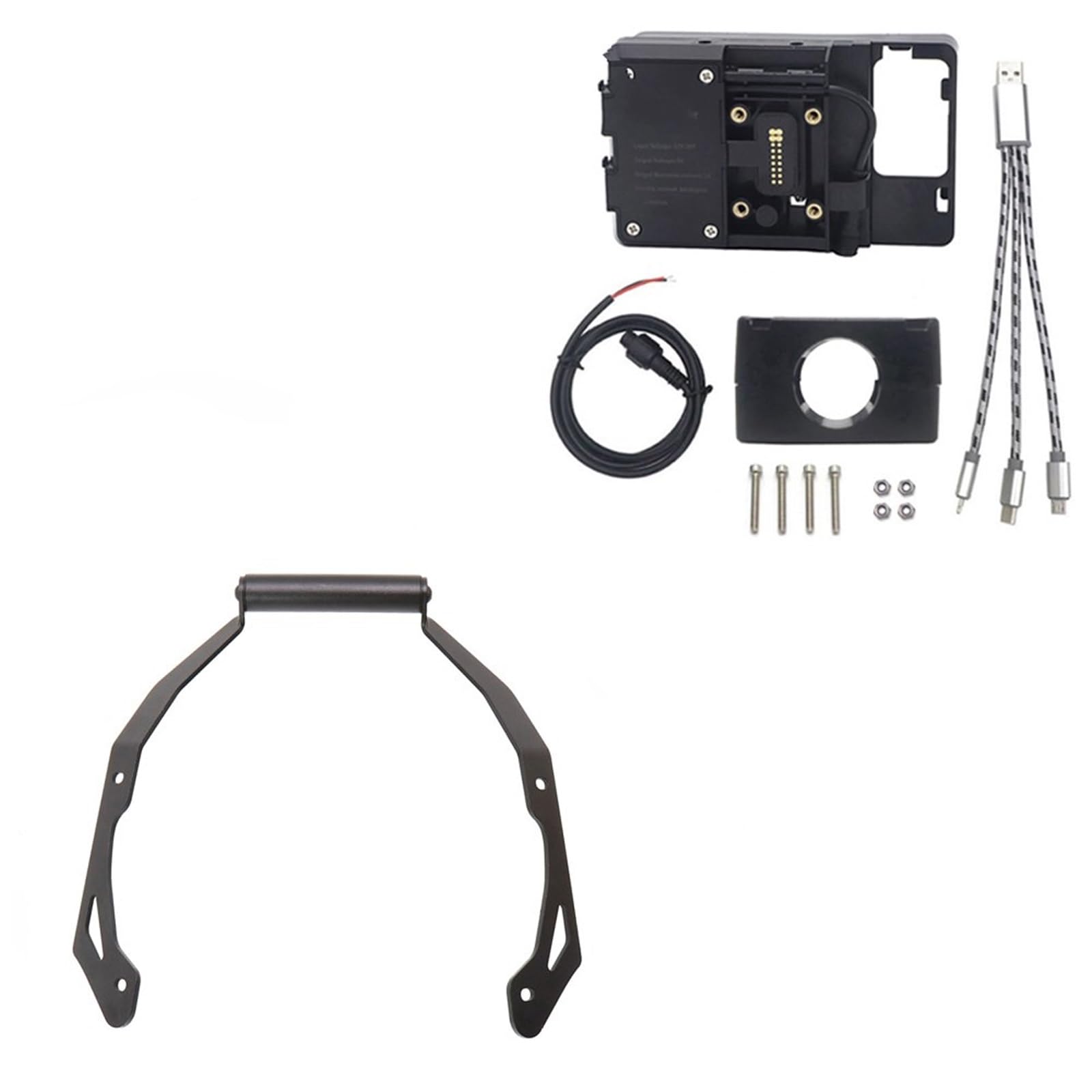 Für NC 750 X Für 750X Für NC750X 2021 Motorrad Telefon Halterung GPS Navigation Halter StäNder Halter Telefon Motorrad Handyhalter(22MM USB Stand) von VBVGMZAS