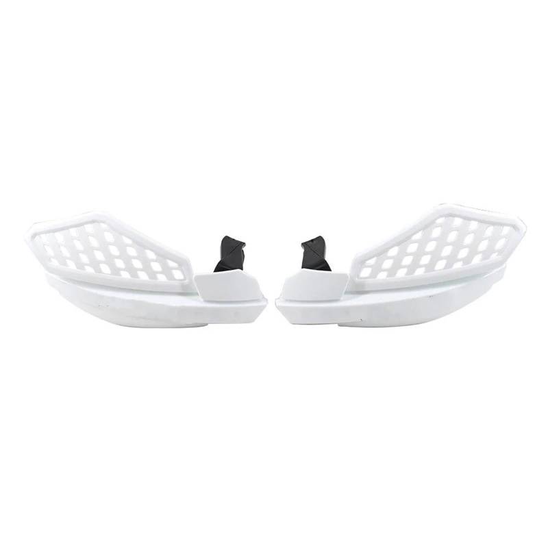 Motorrad Handschutz 1 Paar Für 7/8" 22mm Lenker Handschutz Schutz Motorrad Dirt Bike Handschutz Schutz Handschützer(White) von VBVGMZAS