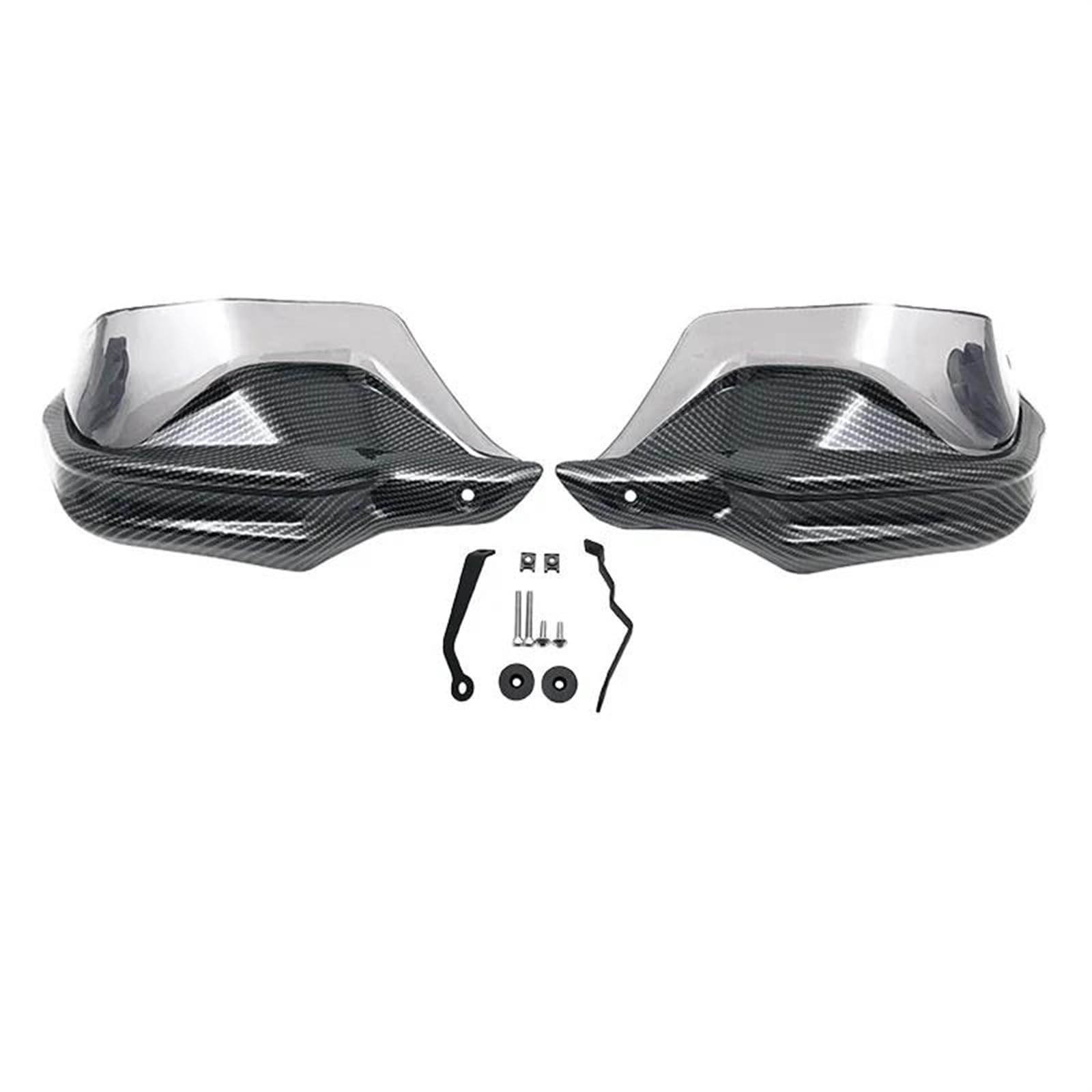 Motorrad Handschutz Für DS525X Für Voge Für Valico 525 Für 525DSX Für DSX525 Für DSX 525 2023 2024 Motorrad Griff Schutz Lenker Handprotektoren Handschützer(Carbon Grey Set) von VBVGMZAS