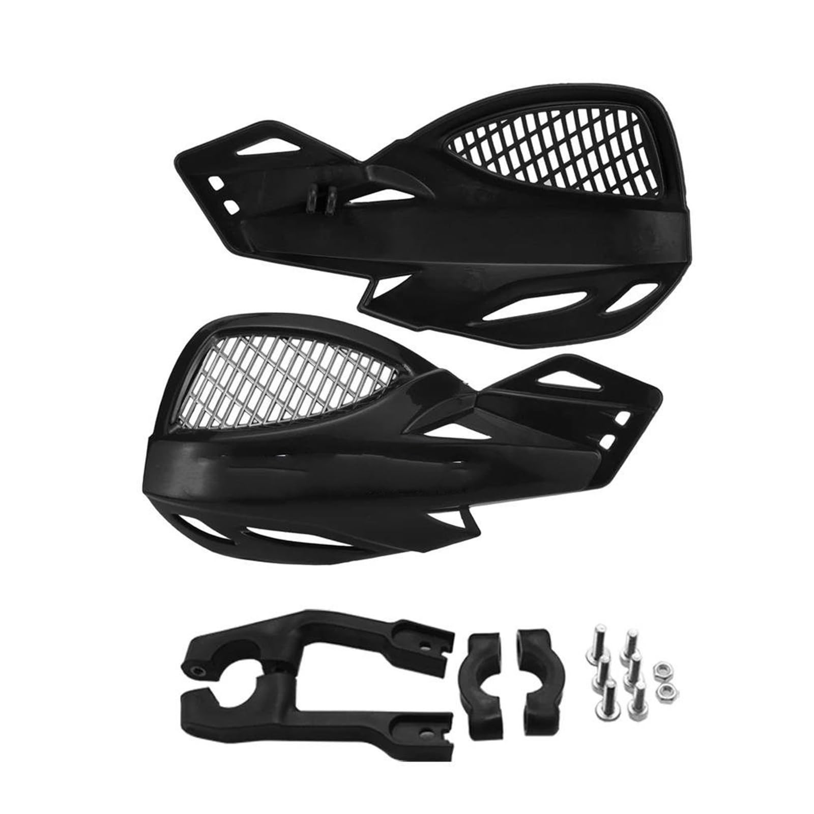 Motorrad Handschutz Für Für SEROW225 Für 250 Motorrad Lenker Universal Handschutz Schutz Getriebe Schild Protector Kit Set Handschützer(Black) von VBVGMZAS