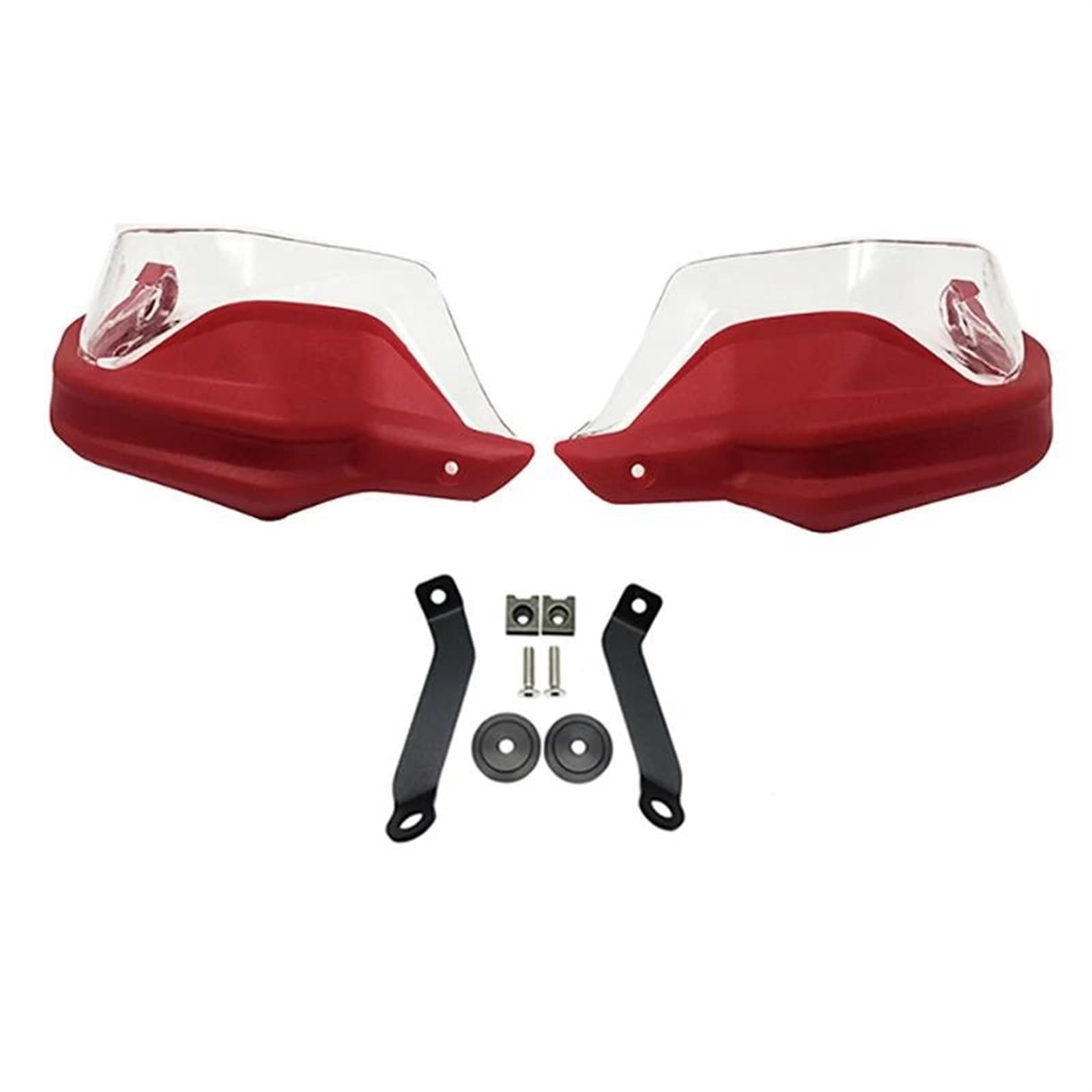 Motorrad Handschutz Für NC750X DCT Für NC750S Für NC700X Für NC 750X2013-2023 Motorrad Handprotektoren Hand Schild Windschutzscheibe Handschützer(Red Clear Set) von VBVGMZAS