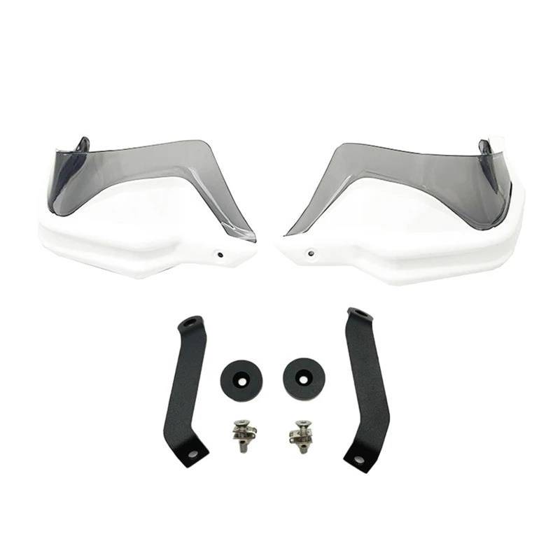 Motorrad Handschutz Für NC750X Für NC750 X Für NC750S Für NC700X Für CB500X 2013-2023 Motorrad Wind Schild Hand Guards Abdeckung Handschützer(White Grey Set) von VBVGMZAS