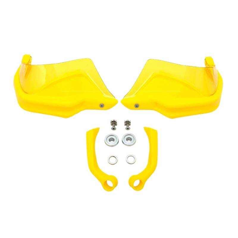 Motorrad Handschutz Für R1250GS Für R1200GS LC Für ADV Für R 1250 GS Abenteuer 2019-2022 Motorrad Griff Schutz Lenker Handprotektoren Windschutzscheibe Handschützer(Yellow Set) von VBVGMZAS