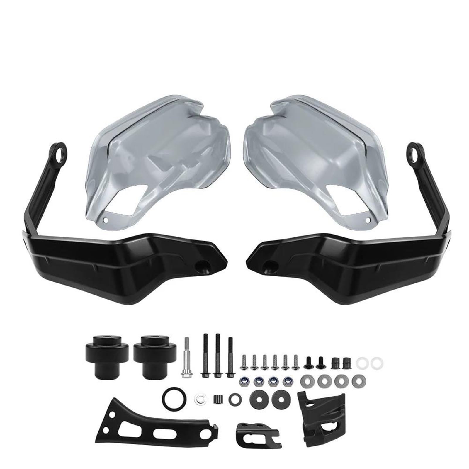 Motorrad Handschutz Für XL750 Transalp Für XL 750 2023 Motorrad Handschutz Schild Windschutzscheibe Schutz Handschützer(A - Black Grey Set) von VBVGMZAS